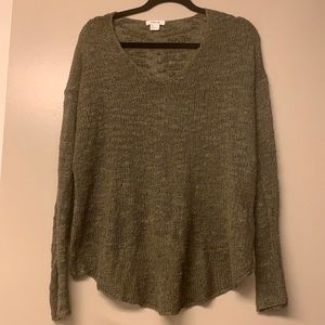 Helmut Lang Silk V-Neck Sweater